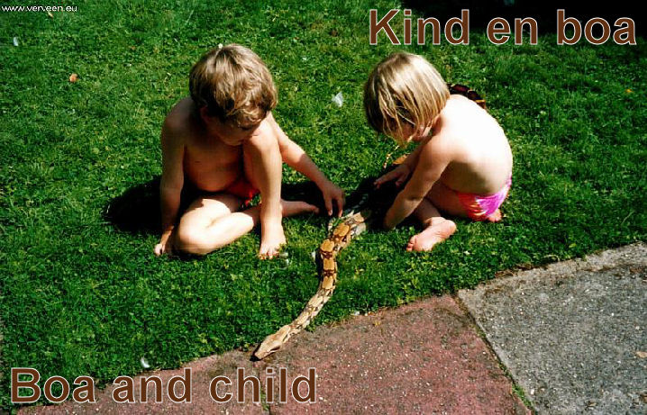 Boa & child / Kind en boa